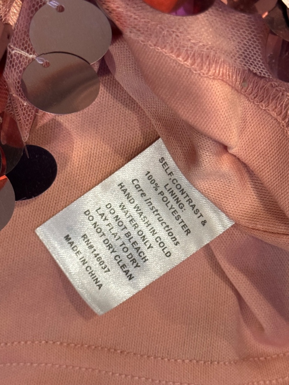 12th Tribe Rose Gold Sequin Mini Dress - Picture 8 of 9